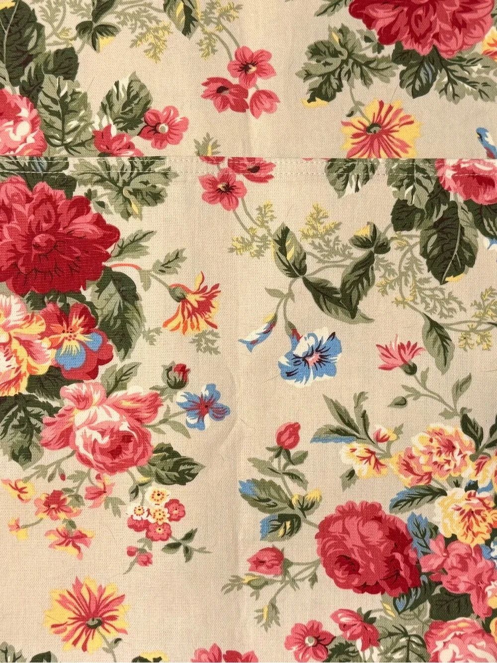 Ralph Lauren Set of 4 Floral Placemats on a Pale Green Background